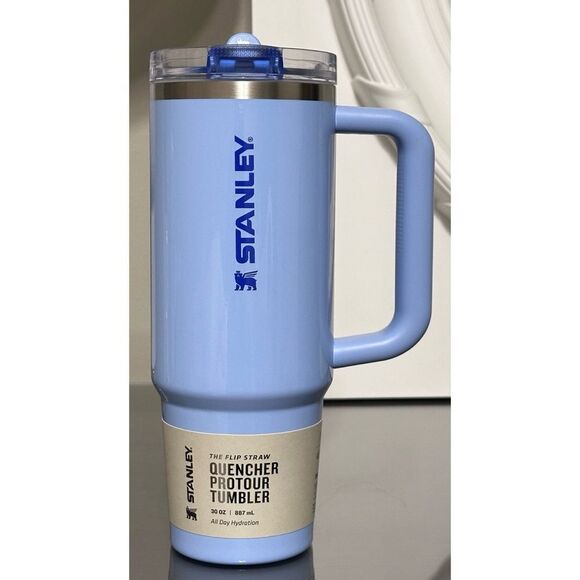 STANLEY QUENCHER PROTOUR FLIP STRAW TUMBLER, 30OZ- CORNFLOWER GLOSS - Picture 2 of 5